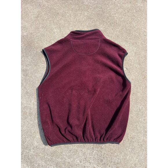 Vtg Champion Vest Unisex Size XL Maroon Fleece Full Zip Sleeveless Front Pockets - Picture 5 of 6